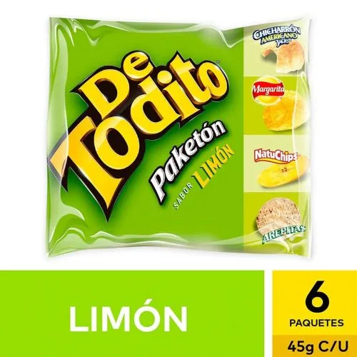 Detodito Limon 6 Paquetes 270gr Snack  -  Precio regular €19,95