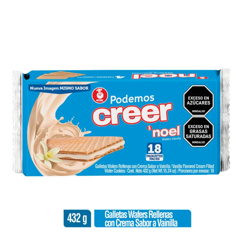 Galleta Wafer con Vainilla 18 unidades - 432g Snack Precio regular €8,95