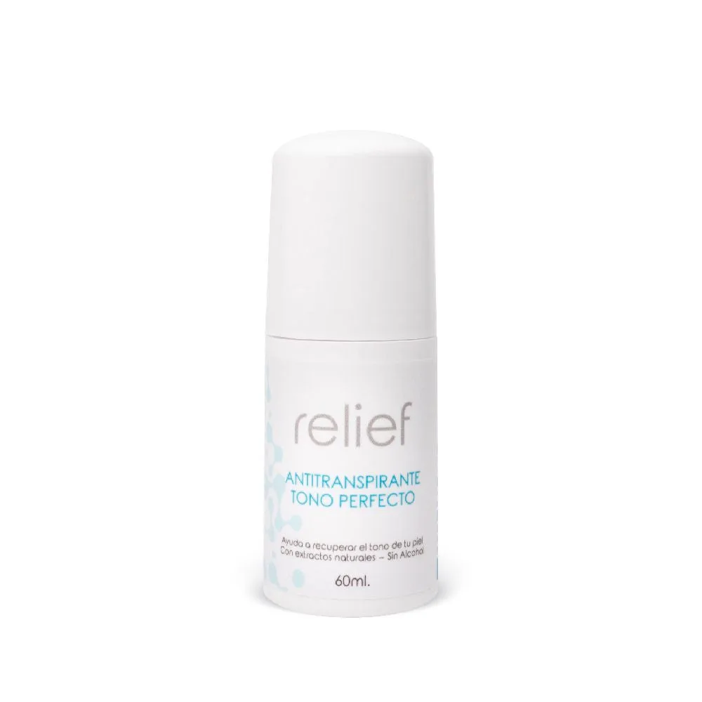 RELIEF DESODORANTE AXILAS TONO PERFECTO: Aclara axilas y elimina mal olor 60ml  - Precio regular €15,95