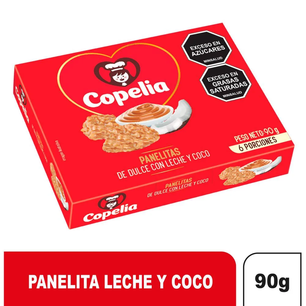Panelitas de dulce de leche y coco Copelia - Snack Pack x 6u,  Precio regular €9,95