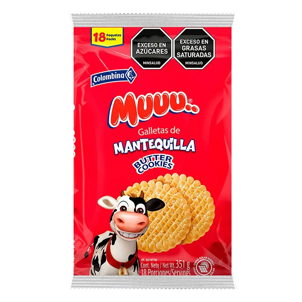 Galletas de mantequilla Muuu x18 paquetes x 351g Precio regular €7,95