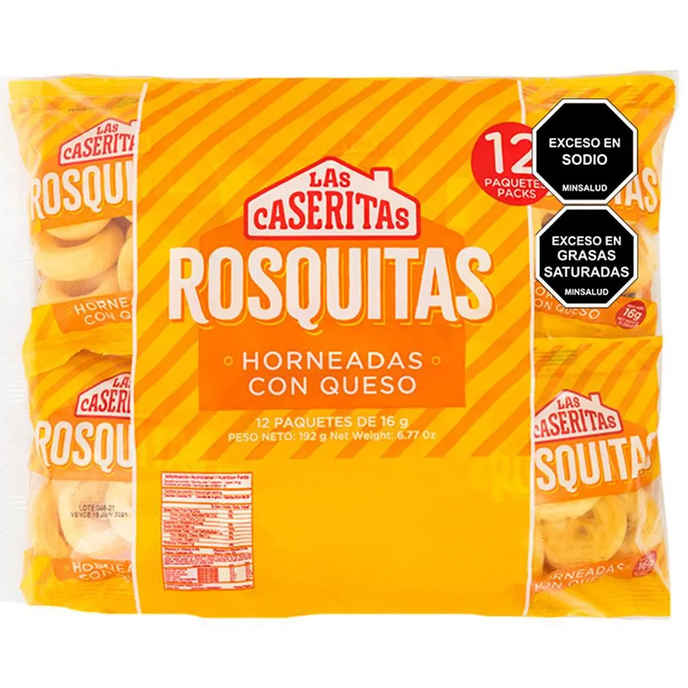 Rosquitas horneadas con queso x 12 unidades Las caseritas - Precio regular €13,95
